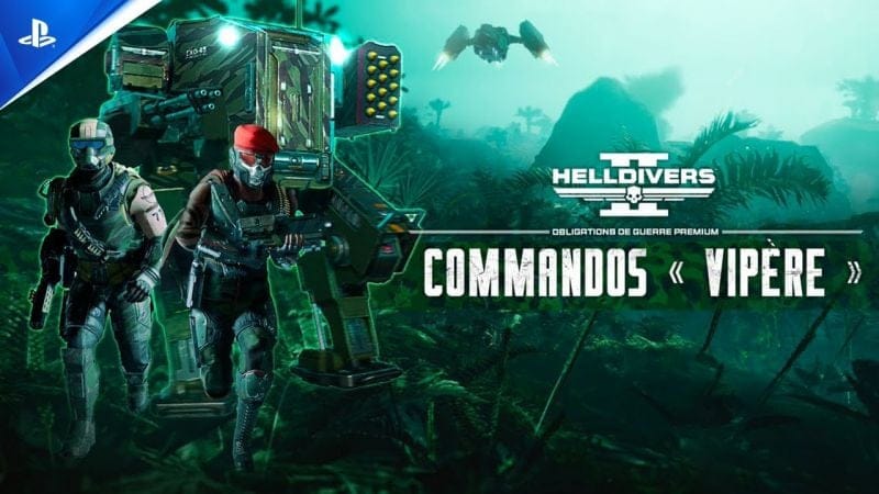 Helldivers 2 - Obligations de guerre premium (Warbond) - Commandos "Vipère" | PS5, PC