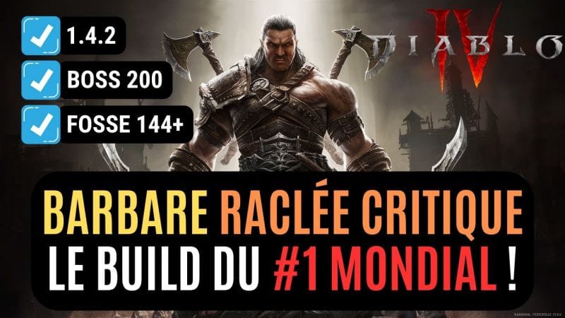 Le Guide Ultime Du Barbare Raclée Le Plus Puissant Qui Existe Dans Diablo 4 ! (Réservé à Une Élite)