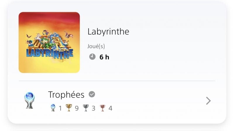 Platine 3660 : Labyrinthe PS5