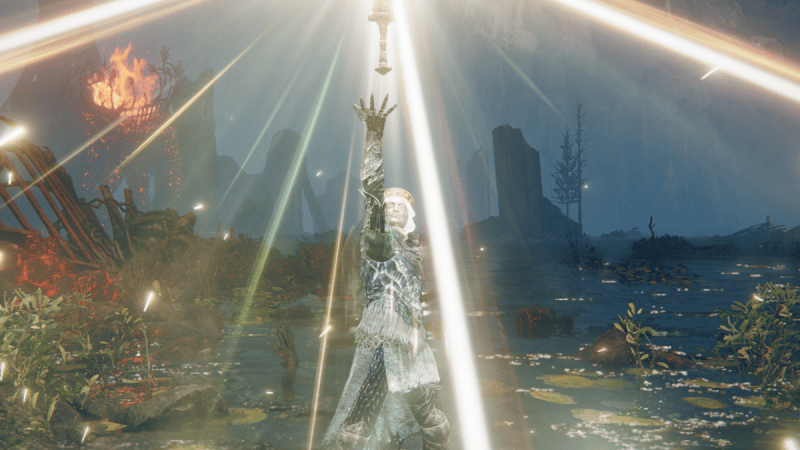 Épée de lumière et de ténèbres Elden Ring DLC : Comment transformer l'épée à fourreau de pierre ?