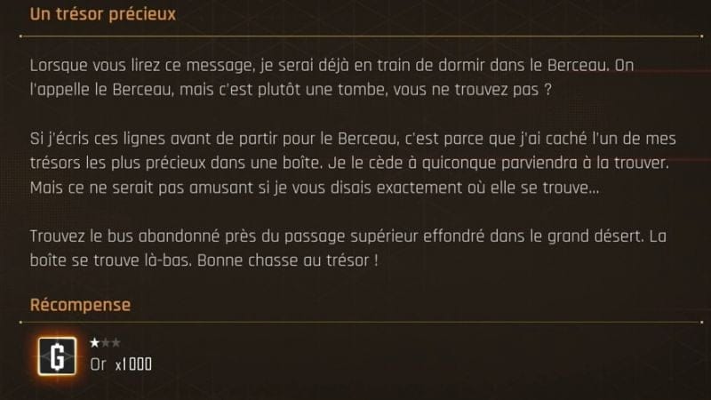 Un trésor précieux