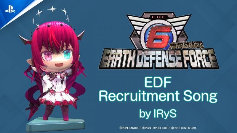 Earth Defense Force 6 - Recruitment Song (by IRyS) | PS5 & PS4 Games