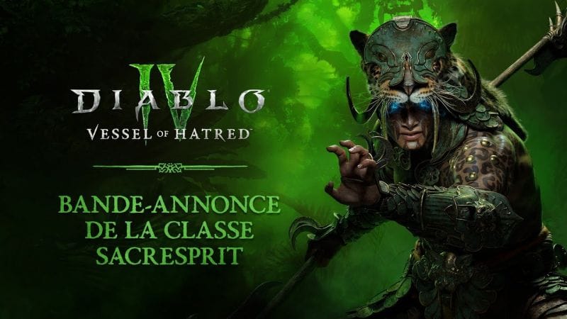 Diablo IV nous présente sa nouvelle classe qui arrivera dans l'extension Vessel of Hatred, le Sacresprit