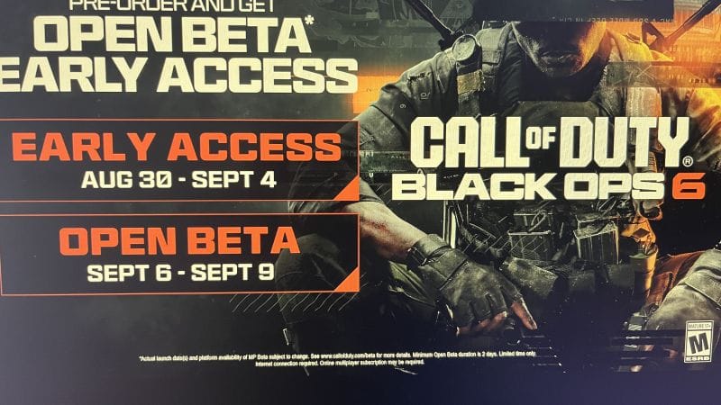 Bêta call of Duty Black ops 6
