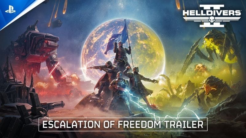 Helldivers 2 - Trailer d'annonce de la mise à jour Escalade de la Liberté | PS5, PC