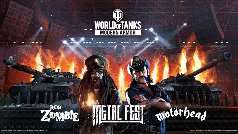 World of Tanks Modern Armor fait du bruit avec Motörhead et Rob Zombie le 30 juillet