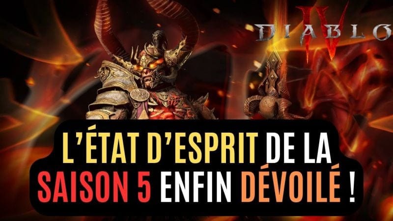 Quelques Surprises Annoncées Lors De La Grosse Visioconférence De Pré-Saison 5 Dans Diablo IV !