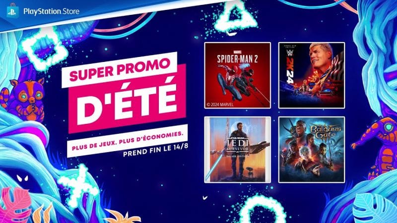 PlayStation Store | Super promo d'été jusqu'au 14 août 2024 - Nouveaux jeux ajoutés | PS5, PS4