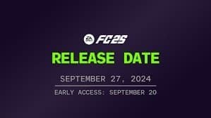 La date de de sortie de EA sports FC25