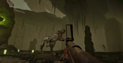 Son and Bone : du gameplay bien gore pour le FPS avec des dinosaures