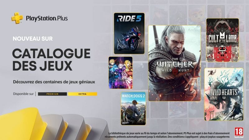PlayStation Plus Extra / Premium : The Witcher 3, Watch Dogs et d'autres en août 2024, voici la liste complète