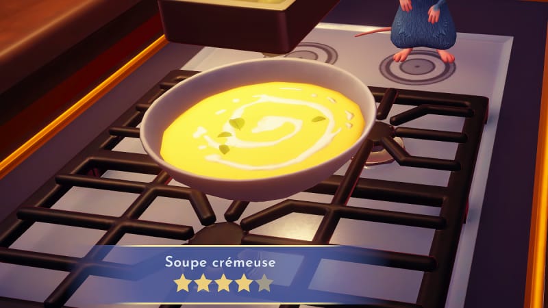 Soupe crémeuse Disney Dreamlight Valley : comment préparer cette recette 4 étoiles ?