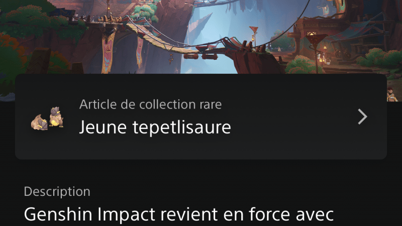 Bel OVVV suffit de lancer Genshin impact