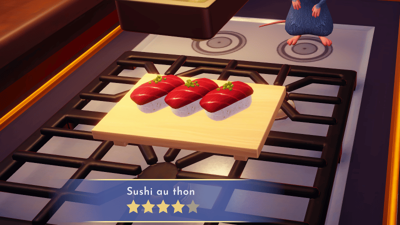 Sushi au thon Disney Dreamlight Valley : comment préparer cette recette 4 étoiles ?
