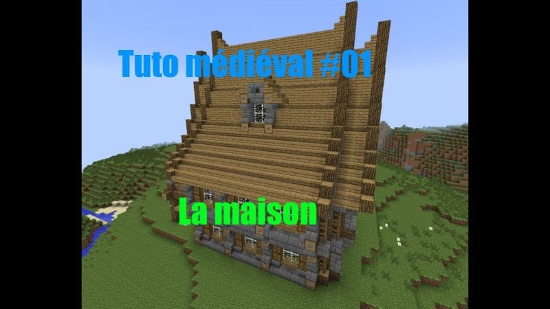 Minecraft - Construire un village médiéval de A à Z #01 - La maison 1/2