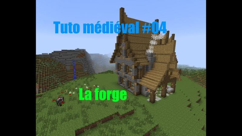 Minecraft - Construire un village médiéval de A à Z #04 - La forge 2/2