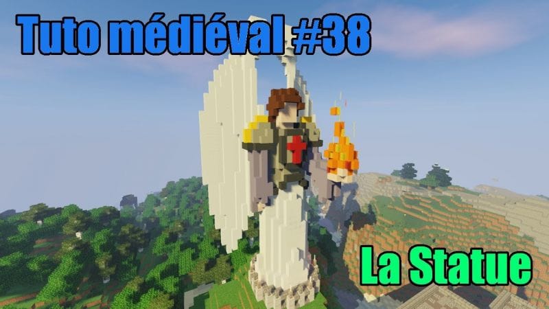 Minecraft - Construire un village médiéval de A à Z #38 - La statue d'ange 1/2