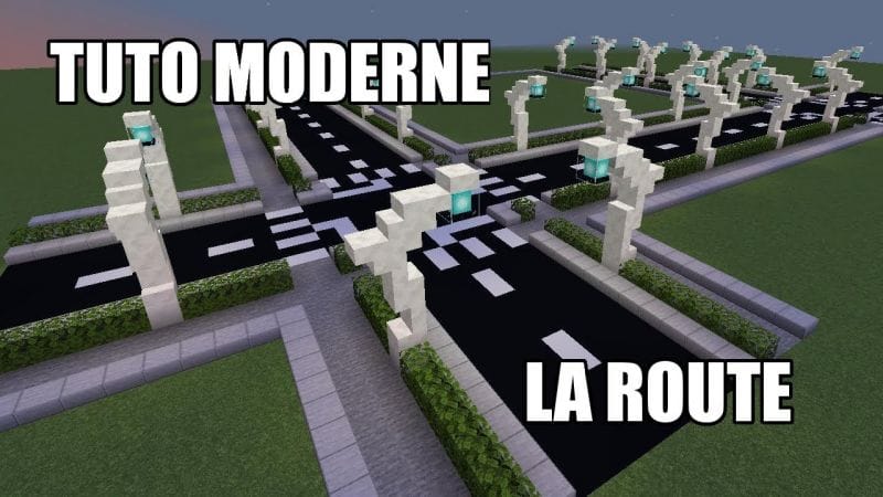 Minecraft - Tuto ville moderne #01 - La route
