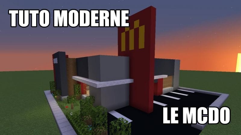 Minecraft - Tuto ville moderne #05 - Le Mcdo