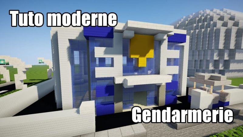 Minecraft - Tuto ville moderne #16 - La gendarmerie