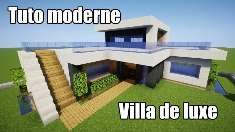 Minecraft - Tuto ville moderne #17 - Villa de luxe