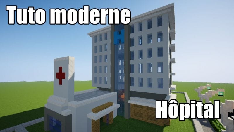Minecraft - Tuto ville moderne #20 - Hôpital