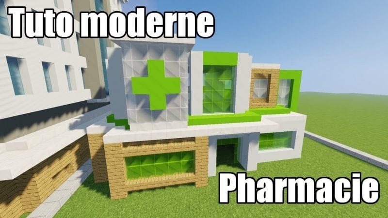 Minecraft - Tuto ville moderne #21 - Pharmacie