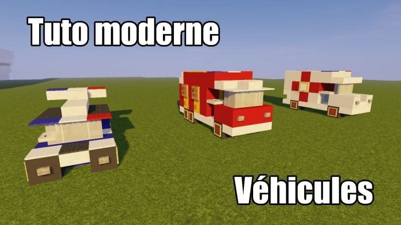 Minecraft - Tuto ville moderne #25 - Véhicules