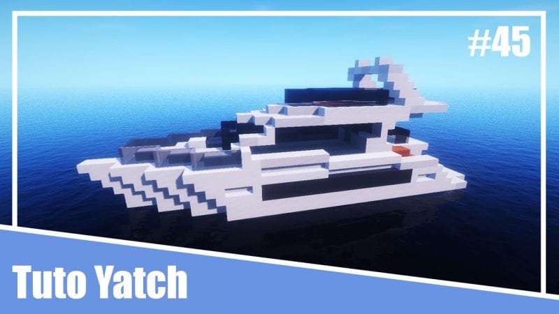 Minecraft - Tuto Ville Moderne #45 - Comment Construire un Yatch de Luxe