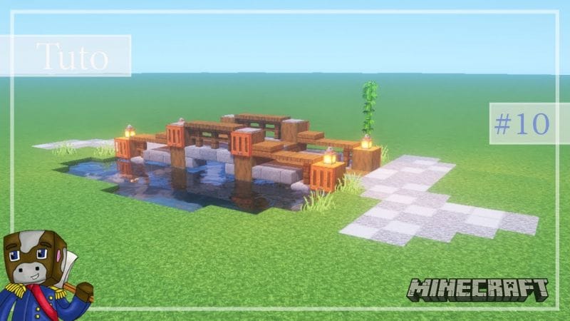 Minecraft - Tuto Construire un Village Japonais de A à Z #10 - Les Ponts et les Routes
