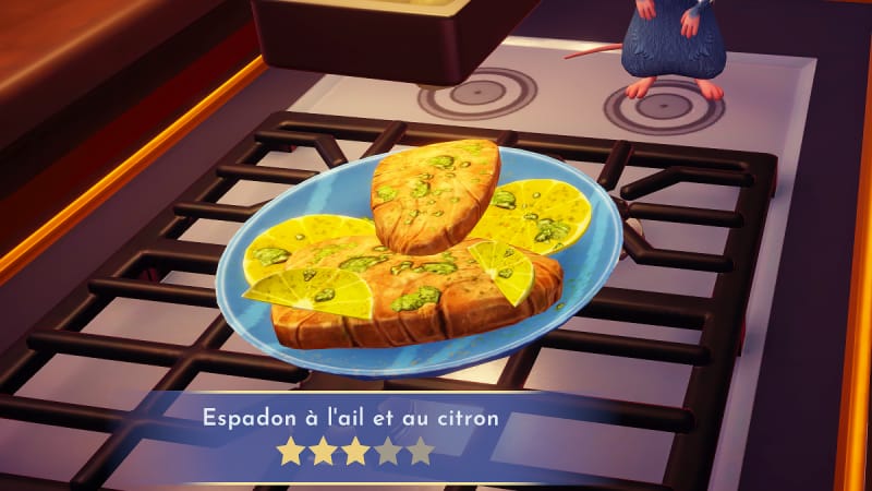 Espadon à l'ail et au citron Disney Dreamlight Valley : comment préparer cette recette 3 étoiles ?