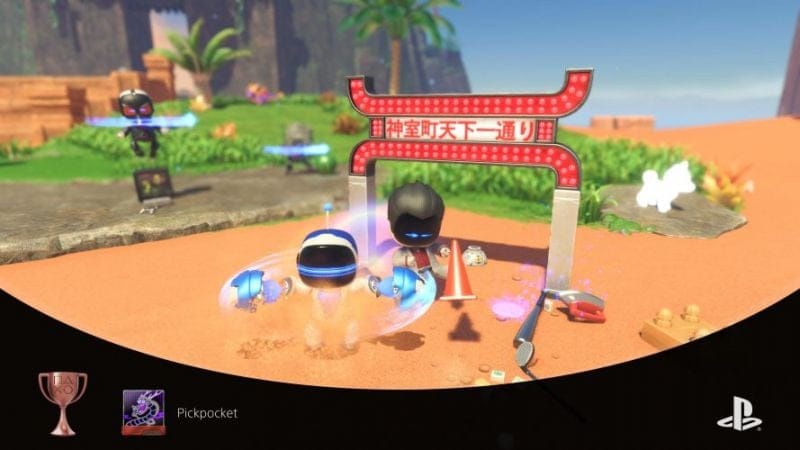 Pousser un voyou à lâcher ses objets (Pickpocket) | Guide Astro Bot