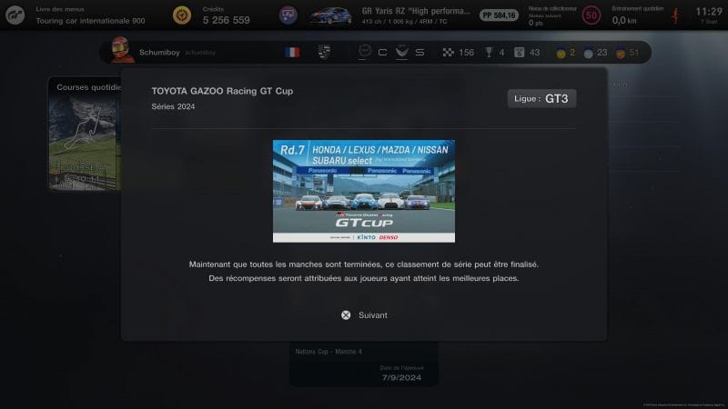 Résultats de ma dernière saison en Toyota Gazoo Racing GT Cup 2024!