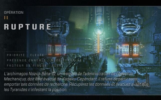 Rupture (quatre plaques de données)