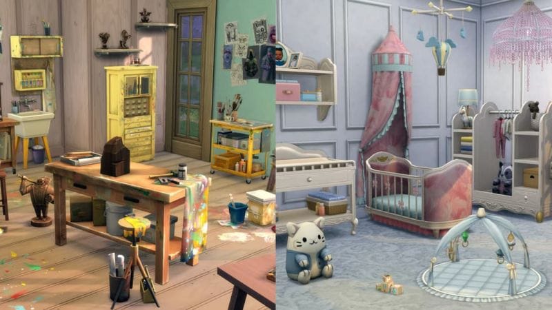 Kits Les Sims Atelier d’Artiste & Chambre d’enfant enchantée : tout ce qu’on sait - Dexerto