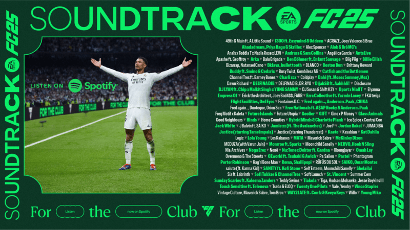 GEEKNPLAY - EA Sports FC 25 - Découvrez une bande-son épique avec Billie Eilish, J Balvin et 117 titres de 27 pays !