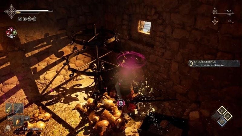 Enotria - 1ere brèche de combat / Épée Queu de chat noire