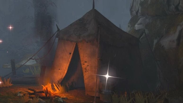 Le campement de l'herbaliste