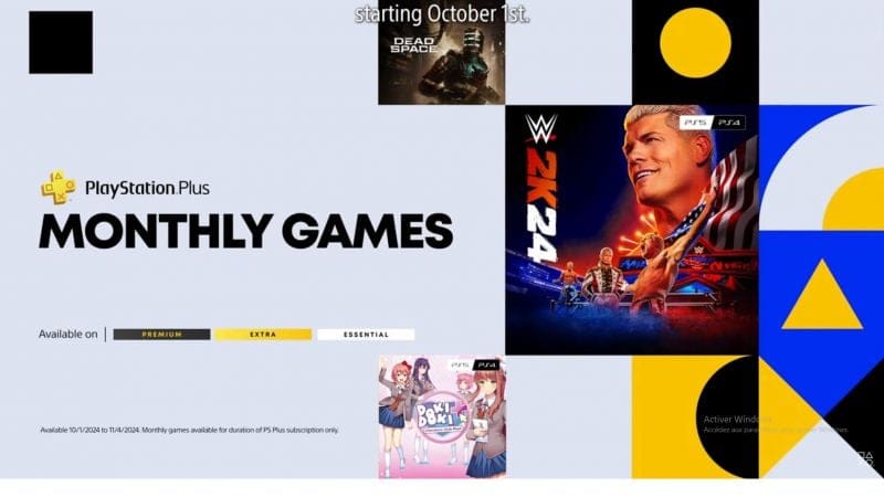 les jeux psplus d'octobre