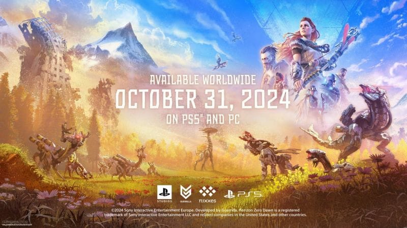Horizon Zero Dawn Remastered est bien réel et arrive sur PS5 le 31 octobre prochain.