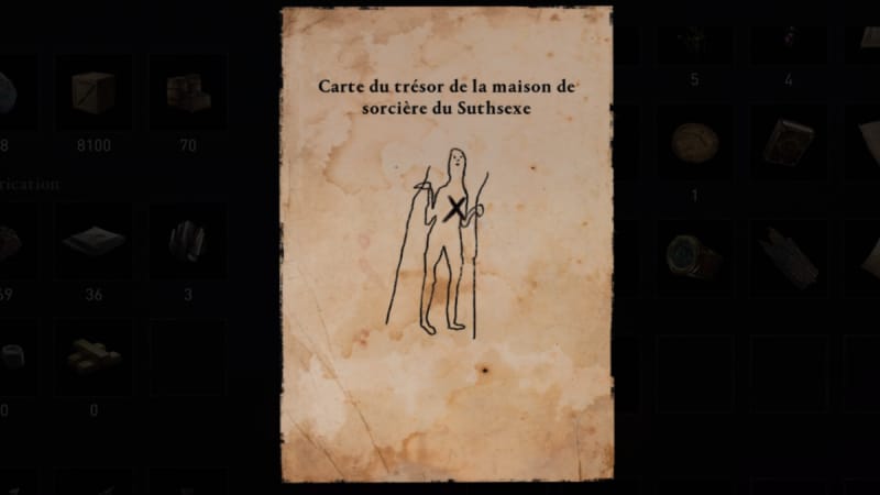 Carte au trésor Maison de la sorcière Assassin’s Creed Valhalla : où trouver le butin caché ?