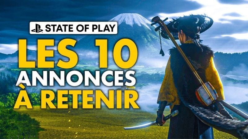 STATE OF PLAY : Les 10 ANNONCES IMPORTANTES à retenir 💥 (Ghost of Yoteï, Horizon, Hell is Us...)