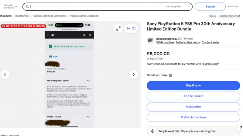 Le bundle PlayStation 5 Pro – 30th Anniversary essoré en quelques secondes — à présent vendu des milliers d'euros par les scalpers