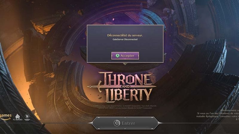 Throne And Liberty Impossible de se connecter aux serveurs, que faire ? | Generation Game