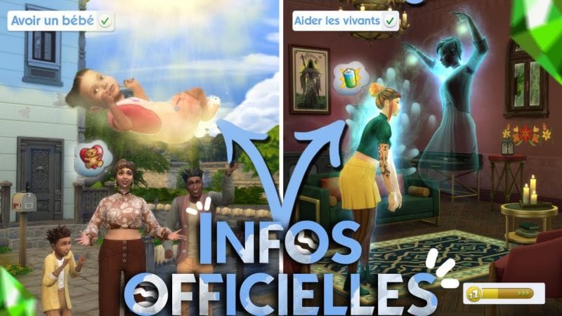 TOUTES LES INFOS OFFICIELLES sur le pack Les Sims 4 À la vie à la mort 👻