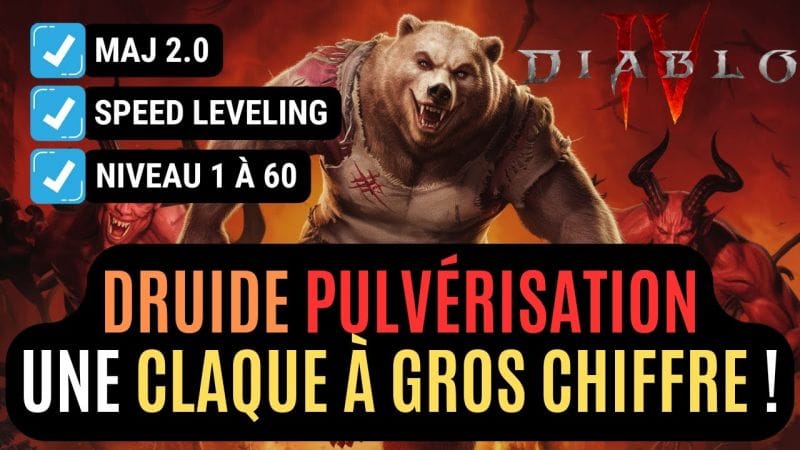 Le Build Du Druide Pulvérisation 1 à 60 Pour Du Speed Leveling À Base De Claques En Saison 6 !