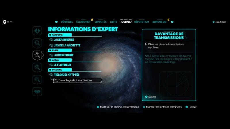Toutes les Transmissions - Star Wars Outlaws