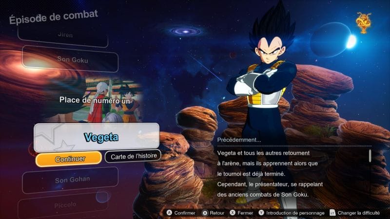 Débloquer toutes les routes de Vegeta | Dragon Ball Sparking Zero