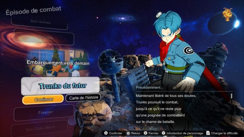 Débloquer toutes les routes de Trunks du futur | Guide Dragon Ball Sparking Zero