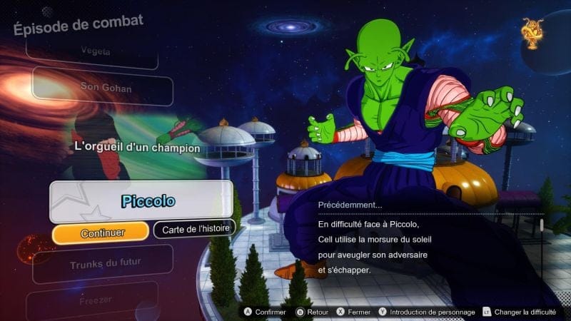 Débloquer toutes les routes de Piccolo | Guide Dragon Ball Sparking Zero